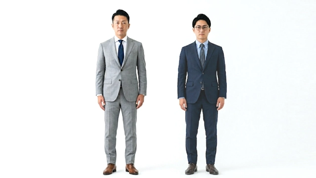 葬式でNGのスーツ_明るいグレーや青色のスーツ